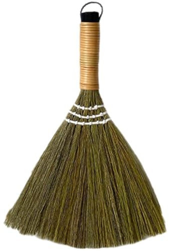 Dianzan Escoba Hecha a Mano, Escoba Japonesa De Corto, Pelo Manual, Escoba Trenzada De Paja, Escritorio Portátil, Escoba Pequeña, Escoba De Bambú