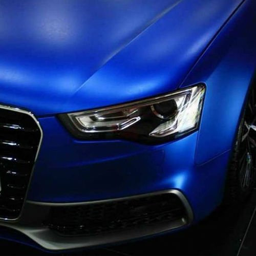 speedwerk-motorwear 3D Chrom Matt Ocean Blue Metallic mit Luftkanälen,Car Wrapping, Folie, Blau 2m x 1,52m