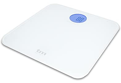 TM Electron TMPBS030 - Báscula de baño digital, display XXL, color blanco