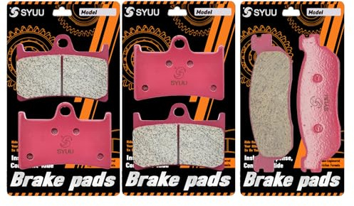 S SYUU Plaquettes de frein en céramique avant arrière de moto Compatible avec Yamaha YZF R6 600 1999-2002 YZF R1 1000 2002-2003 FA252F FA275R