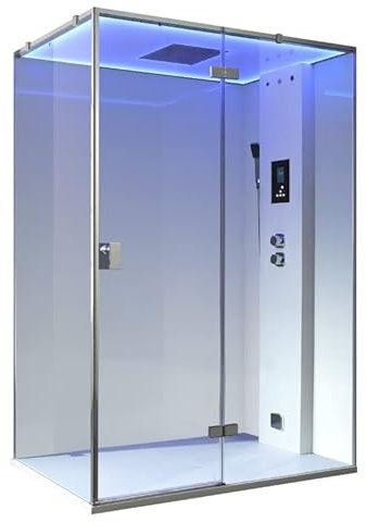 AWT AQART WATER TECHNOLOGY Dampfdusche LD211F15 weiß/150x90/rechts