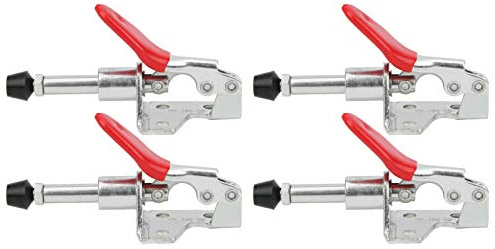 Hand Tool GH-301-AM Toggle Clamp Fixed Lock Load 99.2Lbs Antislip Red Horizontal Clamp GH-301-AM Push Pull Quick Release Tool (4)