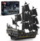 Mould King Pirates Ship Model Building Blocks Kits, MOC Black Pearl Sailboat Model Construction Set to Build, Creative Gift for Kids Adult Collections Enthusiasts(2868 Pieces)