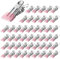 HEBEOT Juego de 48 clips de cubierta de piscina para piscinas de pared de acero, clips de cubierta de piscina de acero inoxidable, clips de invierno a prueba de viento para fijar de forma segura