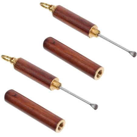 COLLBATH 6pcs Ear Wax Remover Kit Picks and Spoons Portable Ear Cleaners for Home Use