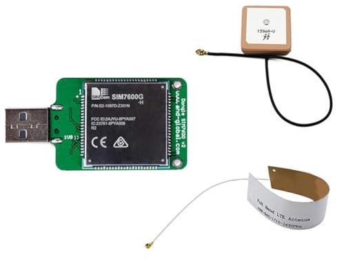 Wrtysully Dongle USB SIMCOM SIM7600G H con Antena HSPA+ gsm GPRS Edge UMTS LTE 4G Cat4 Módulo para SIM7600 SIM7500 SIM7600X-H