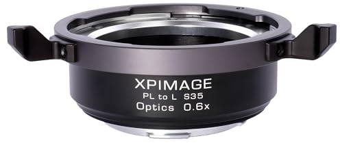 XPIMAGE 0,6 x Speed Booster Adapter, kompatibel mit PL-Mount-Vollformatobjektiven auf Leica L Mount S35 Kameras, reduziert die Brennweite