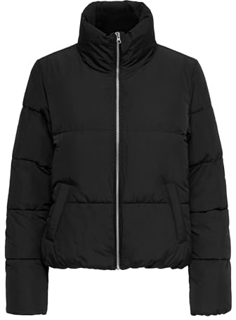 JDY Damen Jdynewerica Short Padded Jacket Otw Noos Steppjacke, Schwarz, S EU