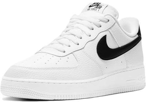 Nike Herren AIR Force 1 '07 Sneaker, White Black 100, 47.5 EU