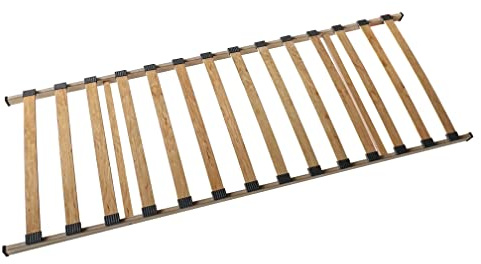 ACAZA Stabiler Lattenrost 70 x 200 cm, Holzlatten aus 100% Buche, Kopfteil Nicht verstellbar, für jedes Bett und Jede Matratze kompatibel, 14 Federleisten