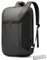 BG FUTURE AESTHETICS Smart Business Laptop-Rucksack, wasserdicht, passend für 15,6–17,3 Zoll Laptops mit 3.0 USB-Ladeanschluss für Damen und Herren (schwarz)