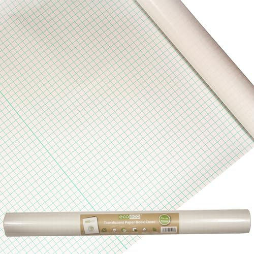 eco-eco Genomskinlig självhäftande papper bokomslagsfilm rulle 50 cm x 10 m