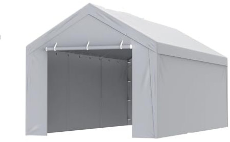 JKELPV Tettoie per Auto Copertura di Ricambio per Tenda da Garage Senza Telaio, 10x20 Piedi, telone per Riparo, Posto Auto Coperto all'aperto Box Auto da Esterno