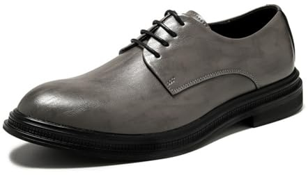 Hixingo Zapatos de Vestir Hombre Sin Cordones, 38-44 EU Zapatos de Cuero Modernos Zapatillas Vestir Hombre Verano Antideslizante Suela de Goma para Negocios, Bodas