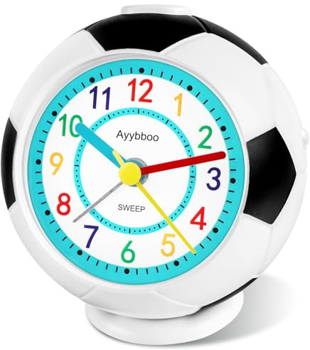Ayybboo Football Kids Alarm Clock for Boys And Girls Bedroom