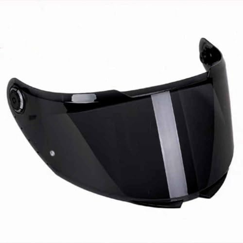 HYLGY Visiere Casque Moto pour MT Revenge 2/Thunder 4 SV/Revenge 2 Pro/GP, Protection UV, Visière Teintée Anti-Rayures de Remplacement, Lentille de Protection de Style,Normal-A Deep Black