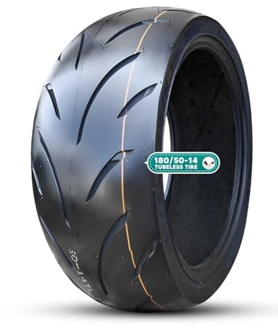 180/50-14 Schlauchloser Motorrad-Reifen 180/50/14 mit Straßenprofil für 14-Zoll-Felgen mit 180 50 14 69S 4PR Pendeln