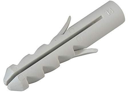 [Box of 25] M14 x 100mm Nylon Wall Expansion Plugs Scaffold Apollo Screw Plug Rimless 14mm High Quality