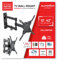 Superior Electronics Supporto Tv da Parete Orientabile da 13 a 42 (Full Motion Extra Slim) Vesa: 75 x 75, 100 x 100, 200 x 100, 200 x 200 - Nero - SUPSTV010