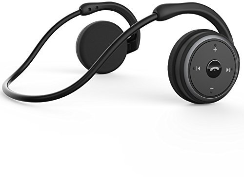 RTUSIA Small Bluetooth Headphones Wrap Around Head - Sports Wireless Headset with Built in Microphone and Crystal-Clear Sound, Foldable and Carried in The Purse, and 12-Hour Battery Life, Black