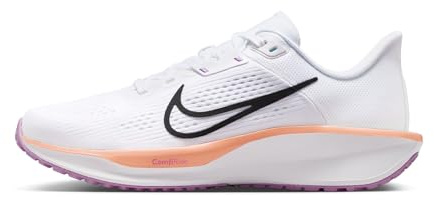 Nike Quest 6 FD6034 Chaussures de course sur route pour femme, Blanc, noir, violet vif, magenta clair, 39 EU