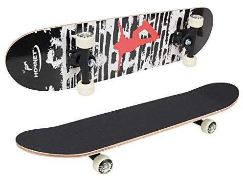 HUDORA Skateboard Hornet ABEC 1, Design 4, schwarz, 78,8 x 20,3 cm 12060