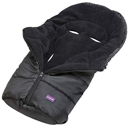 Clevamama Universaler Baby Fußsack für Autositz - Schwarz, 3605