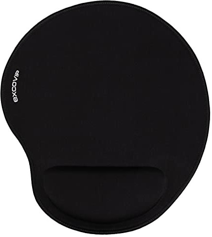 excovip Mauspad Gaming Handgelenkauflage - Mousepad -Schwamm Handballenauflage Handauflage Gelpolster ergonomisch - schwarz