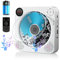 Reproductor de CD Portátil con Bluetooth y Batería de 2000mAh, CD Player HiFi Altavoces, Reproductore CD con Radio FM y Control Remoto, Discman CD Portatil Pantalla LED Puertos USB y AUX