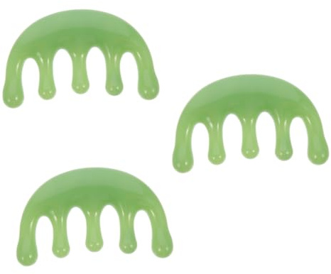 FOMIYES 3stücke Resin Massagekamm Für Kopfhaut Breitzinkiger Haarkamm Entspannung Und Stressabbau Tragbares Massagewerkzeug Für Kopfhautpflege Und Gesunde Für Zuhause Und