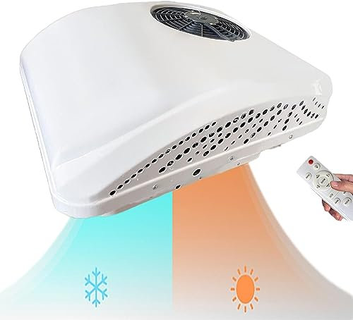 Climatiseur de toit pour camping-car Climatiseur de camping-car électrique Climatiseur de toit pour camping-car 12V Climatisation de stationnement, climatiseur de toit de voiture ultra mince