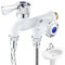 de lavabo de baño, grifo de doble salida de agua | Grifo anticongelante para fregadero de tocador, grifo para fregadero de lavandería,Práctico grifo de baño para lavandería, grifo de agua potable para