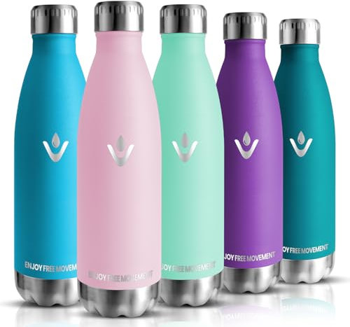 Trinkflasche Edelstahl - 750ml - Thermosflasche, BPA-Frei, Trinkflasche Sport - Auslaufsicher Wasserflasche, Thermosflasche Kohlensäure Geeignet, Edelstahl Flasche, Thermoskanne für Fitness, Fahrrad