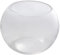 Warmhm Aquarium en Verre Gravier pour Aquariums Bocal à Poisson Rond Decoration Aquarium Vase hydroponique en Verre Petits Bols à Poisson bocaux à Poisson en Verre Un Verre Transparent