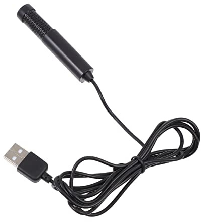 DIYEAH Micrófono Portátil Negro -555b para Computadora Amplificador de Voz y Diseño Ligero de Metal Adecuado para Reuniones y Conferencias