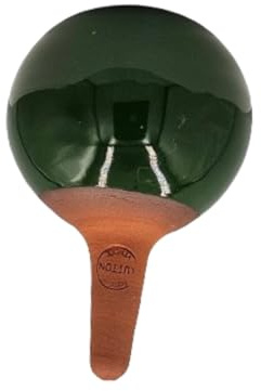 Ollas Lutton Mini Olla Terrakotta, 25 cl | automatische und umweltfreundliche Bewässerung für Pflanzen im Innen- und Außenbereich | natürliches Bewässerungssystem | Akkulaufzeit 2 Tage | Oya Grün
