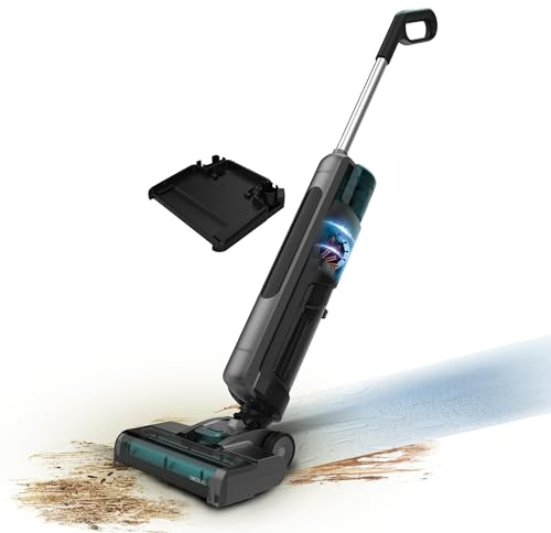 Cecotec Elektrisk mopp skrubba och spruta samtidigt Freego S10 Nova. Snabb och djuprengöring, fasta och vätskor, 3 lägen, digital motor, självrengörande bas, 35 minuter