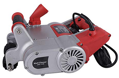 RustyVioum Wall Chaser 110V 1100W Handheld Concrete Cutting Slotting Machine 2000RPM Electric Brick Wall Chaser Groove Cutting Device