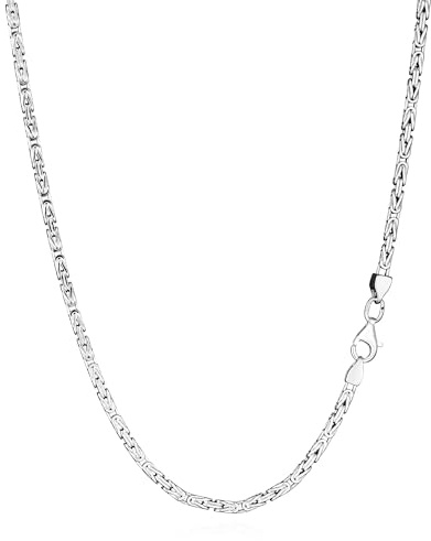 NKlaus Königskette königskette silber 925, für Damen, 2mm 45cm, 1 Stück | 925 Silber; diamantiert; breite: 2mm; Länge: 45cm; Gewicht: 10,86g; 10,86g; 2mm; 2mm königskette silber