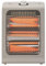 Jata JCES2460 - Riscaldatore a basso consumo Stufa elettrica 800 W con 2 barre al quarzo, 2 potenze di calore (400-800 W) silenzioso, risparmio energetico, antiribaltamento, maniglia per il trasporto