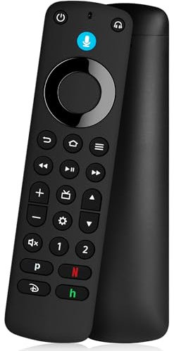 Telecomando Vocale per Fire-TV-Stick/Lite/4K Max/TVs Cube e compatibile con Insignia Fire Smart TV 3a Gen Pro Plus