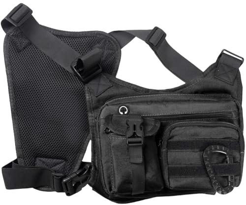 HiyyFloy Brusttasche Für Herren, Laufrucksackweste Für Workouts, Wasserabweisende Sport-Brusttasche Zum Laufen
