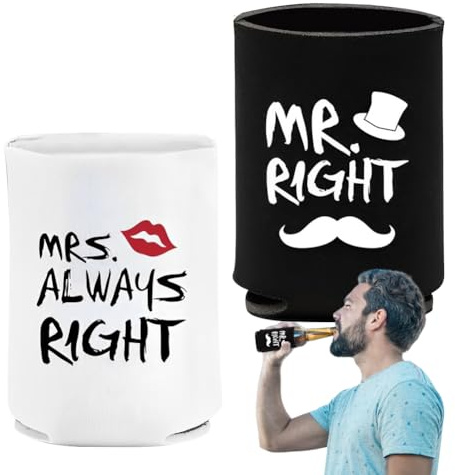 Fundas aisladas para latas – Fundas para latas de refrescos de cerveza, fundas para latas de cerveza para parejas, funda para lata de cerveza, funda antideslizante para bebidas, botellas de bebidas