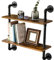 IBUYKE Mensole da Muro, 60x20x66cm, Mensola da Parete 2 Ripiani, Scaffale Libreria CD, per Cornici Porta Foto, Decorazioni, in Soggiorno Cucina Corridoio Camera da Letto Bagno RF-TM004