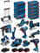 BOSCH Kit 18V BK1001 (GST 18V-LI S +GKS 18V-LI +GBH 18V-21 +GWS 18-125V-LI +GSR 18V-55 +GSA 18V-LI C +GDX 18V-180 +GLI 18V-300 +GHO 18V-LI +GSS 18V-10 +3 Batterien 4,0Ah +Ladegerät +8xL-Boxx +Caddy)