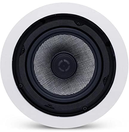 Definition Audio EB 610 - Deckenlautsprecher - High-End 160mm 2-Wege Einbau-Lautsprecher - Karbon-Glasfaser Membran - Gold-Anschluss - für Innen, Außen, Bad, Heimkino - weiß - Designed in Germany