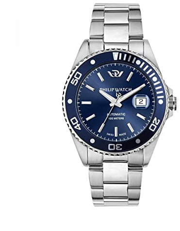 Philip Watch Caribe - Orologio da uomo, automatico, analogico, 42 mm
