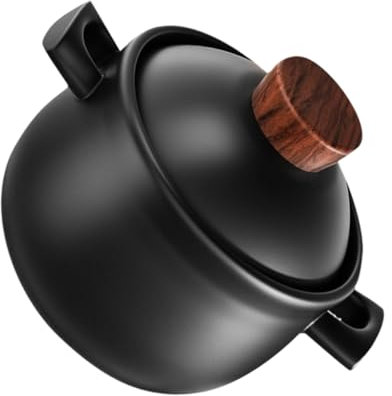 ABOOFAN Marmite En Céramique Pour Ragoût Capacité Pour Bouillie De Poulet Conductrice De Chaleur Facile À Transporter