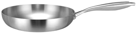 Stainless Steel Frying Pan Frying Pan Stainless Steel Thick Wok 5 Ply Skillet,Professional Grade Pans for Cooking Pot(26CM)