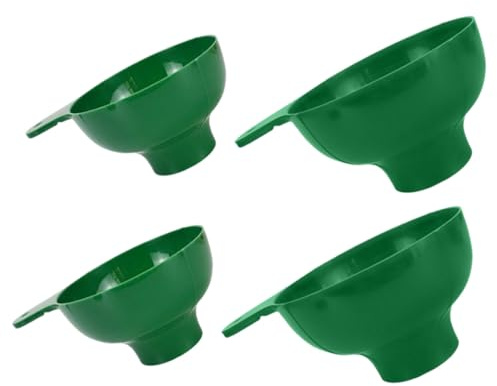Hohopeti 4 piezas Embudo de Boca Ancha Reutilizable para Líquidos y Alimentos Resistente y Fácil de Limpiar para Cocina y Envasado de Mermeladas con Diseño Ergonómico y Colgador Práctico